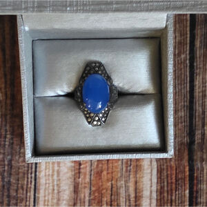 Vintage Uncas Sterling Silver Art Deco Ring